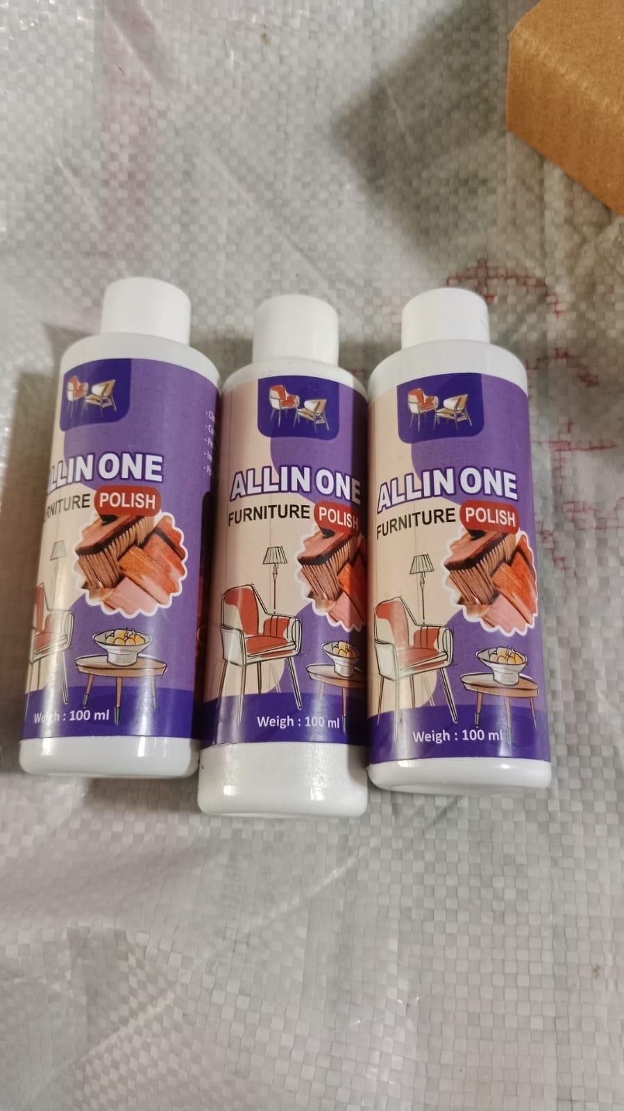 Polish Furniture Cleaner Shiner Floor Coating Paint Wood 100ML (Pack of 3) | Home essentials