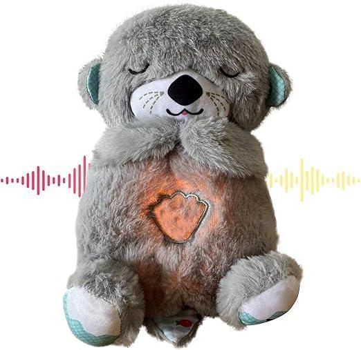 Baby Sound Machine Breathing Otter Portable Plush Baby Toy | Home essentials