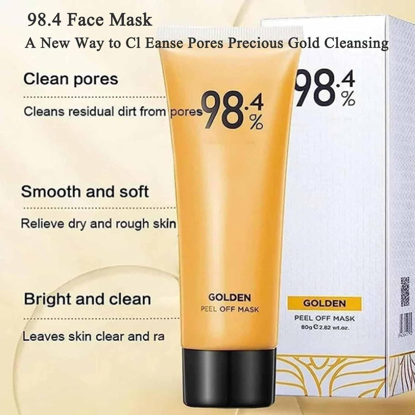 Gold Peel off Mask for Skin  (Pack of 2)