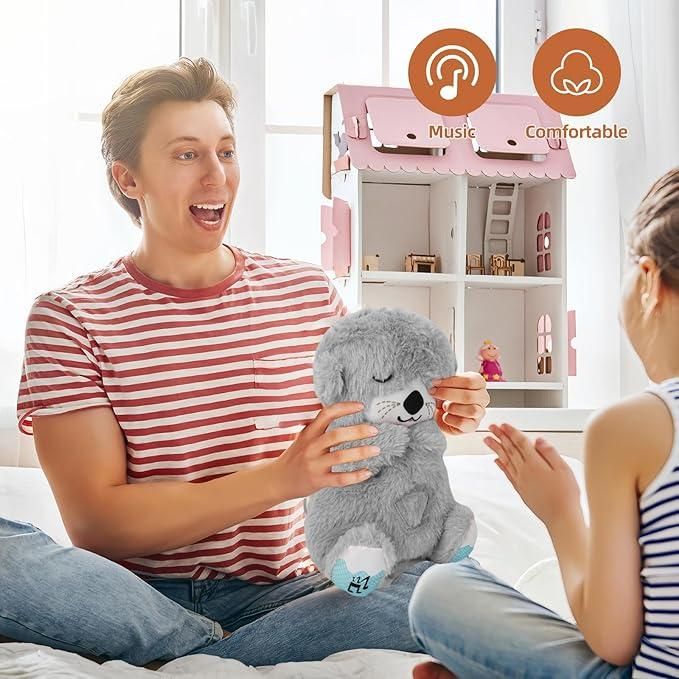 Baby Sound Machine Breathing Otter Portable Plush Baby Toy | Home essentials