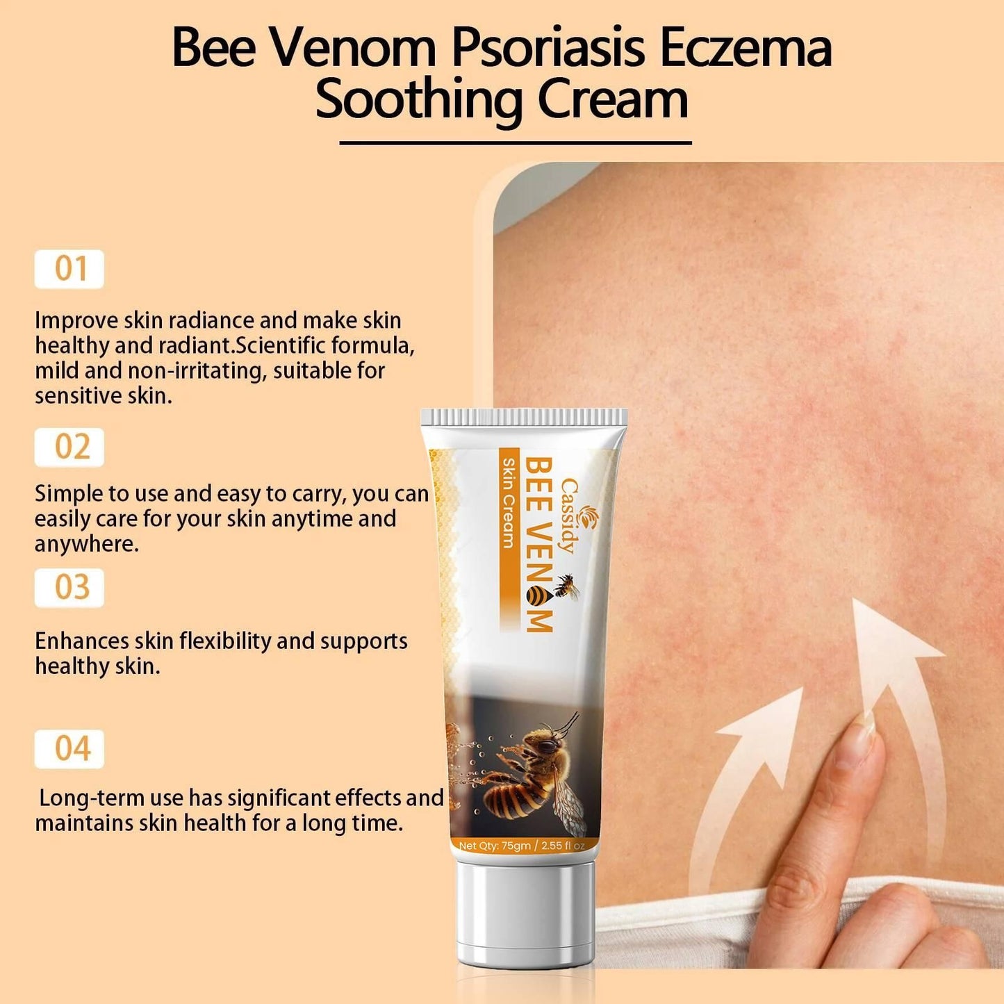 CASSIDY Bee Venom Skin Cream , 75gm (Pack Of 1).