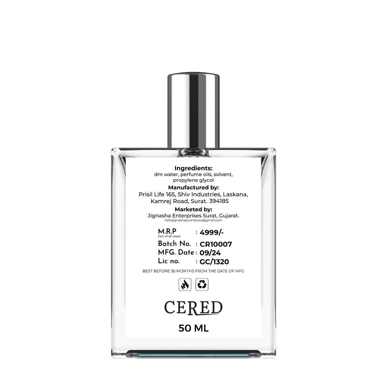 CERED Aventus Perfume 50ML | Skincare