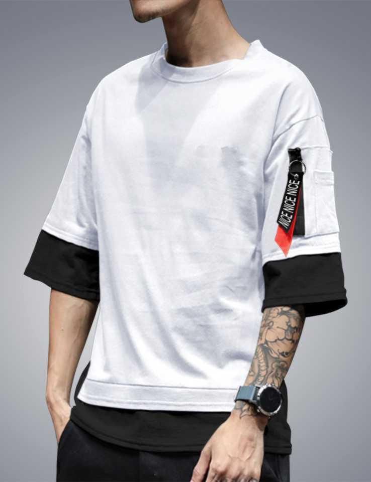 Cotton Blend Solid Half Sleeves T-Shirt | Clothing for men