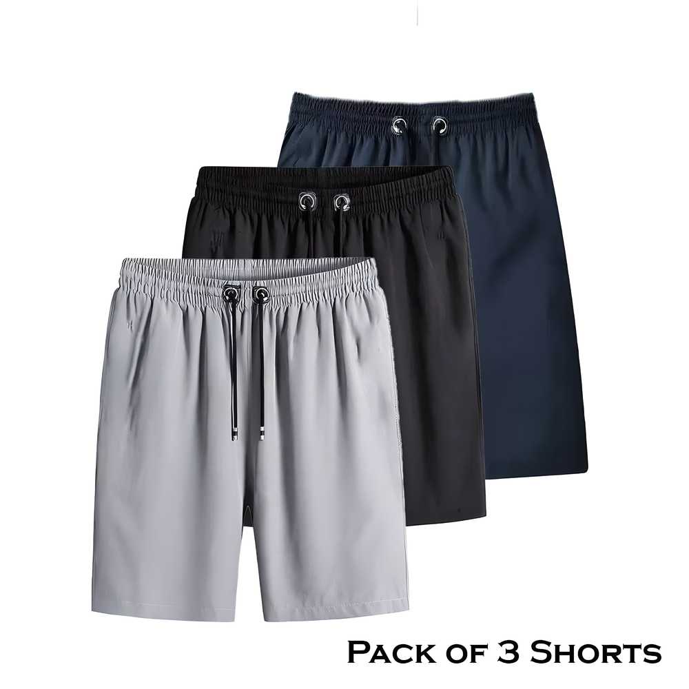 Combo of 3 Men's Cotton Polyester Shorts | Clothing for men