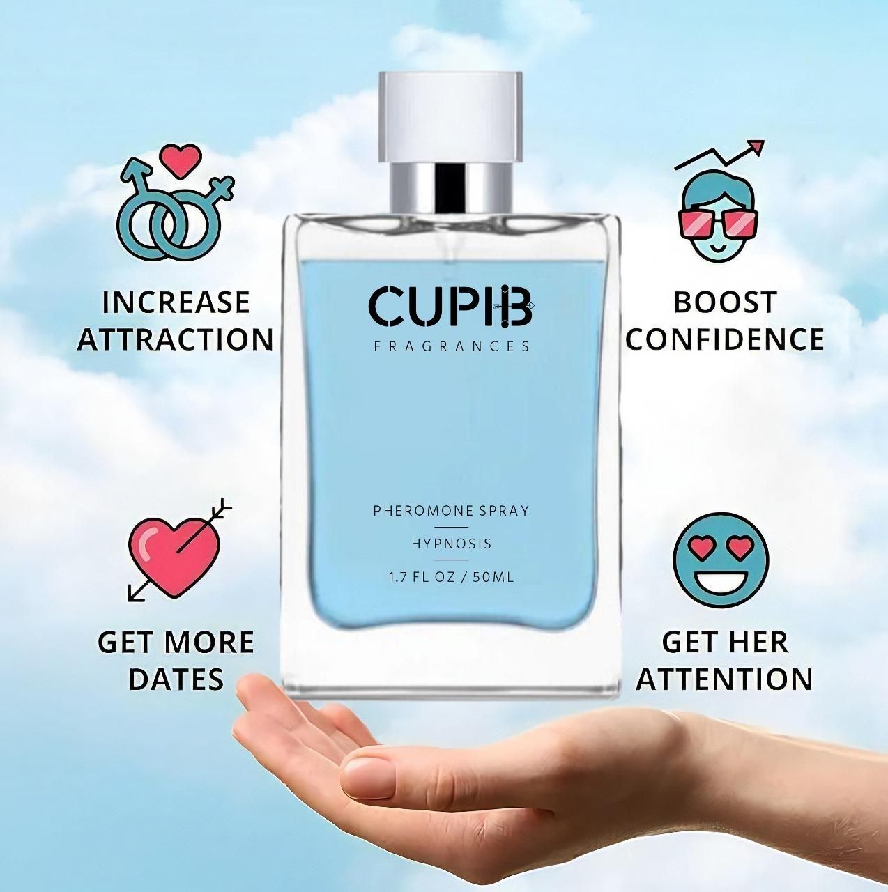 Cupid Pheromone Cologne for Men 50 ML | Skincare