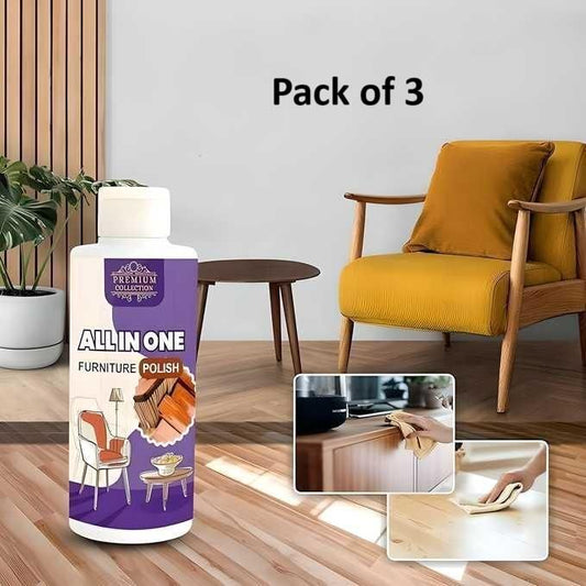 Polish Furniture Cleaner Shiner Floor Coating Paint Wood 100ML (Pack of 3) | Home essentials